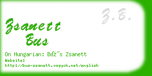 zsanett bus business card